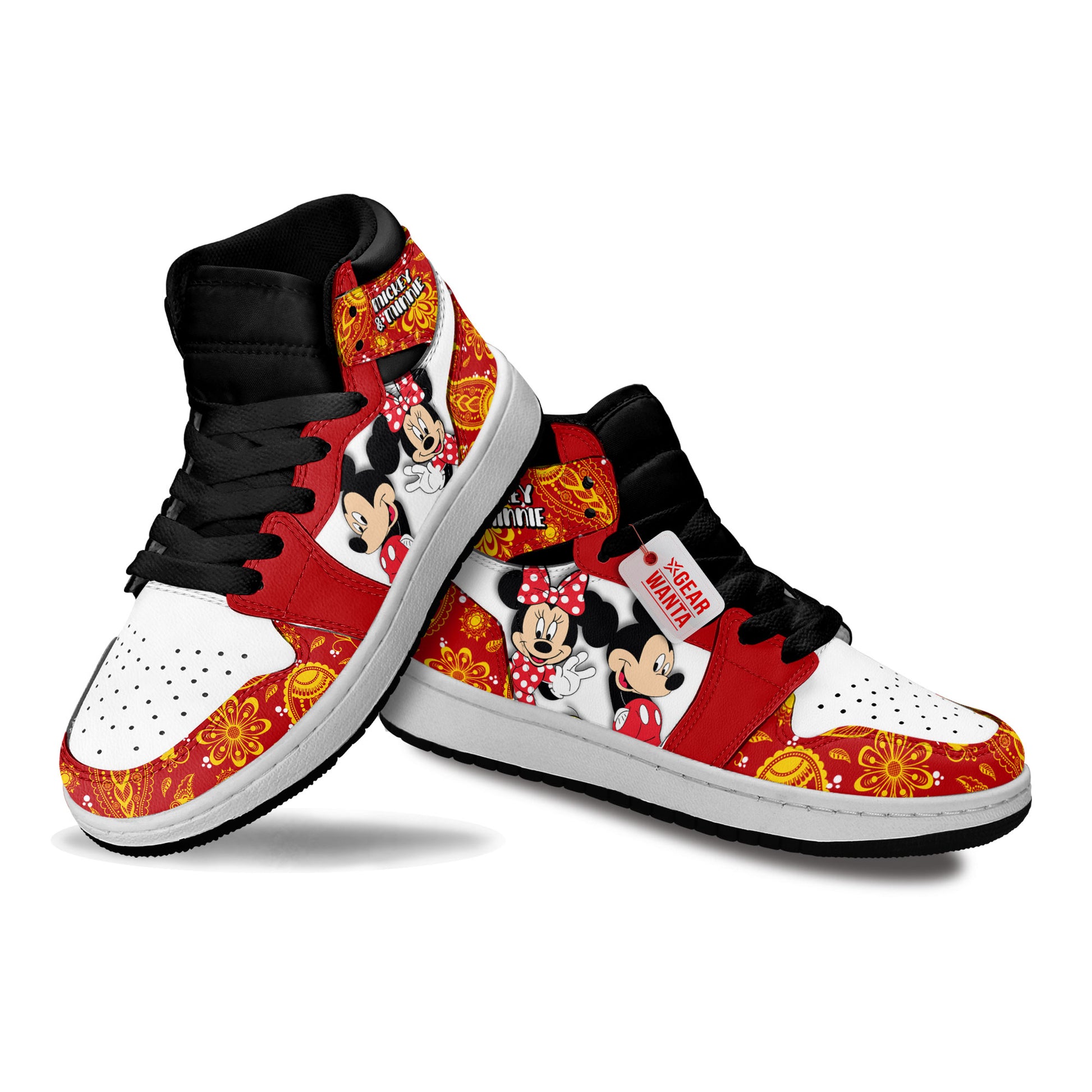 Mickey and Minnie Kid J1s Sneakers Cartoon Collection - Gearwanta.com