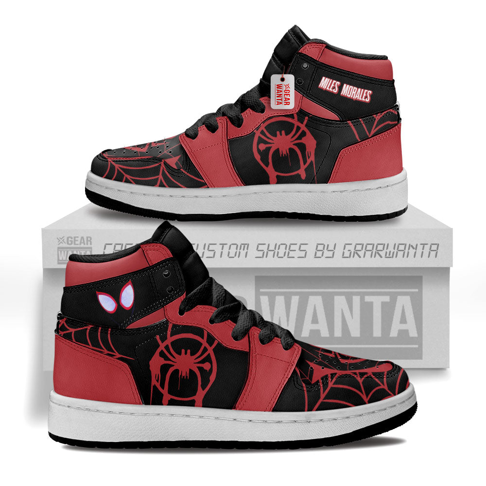 Miles Morales Personalized Kid J1s Sneakers Collection - Gearwanta.com