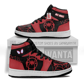 Miles Morales Personalized Kid J1s Sneakers Collection - Gearwanta.com