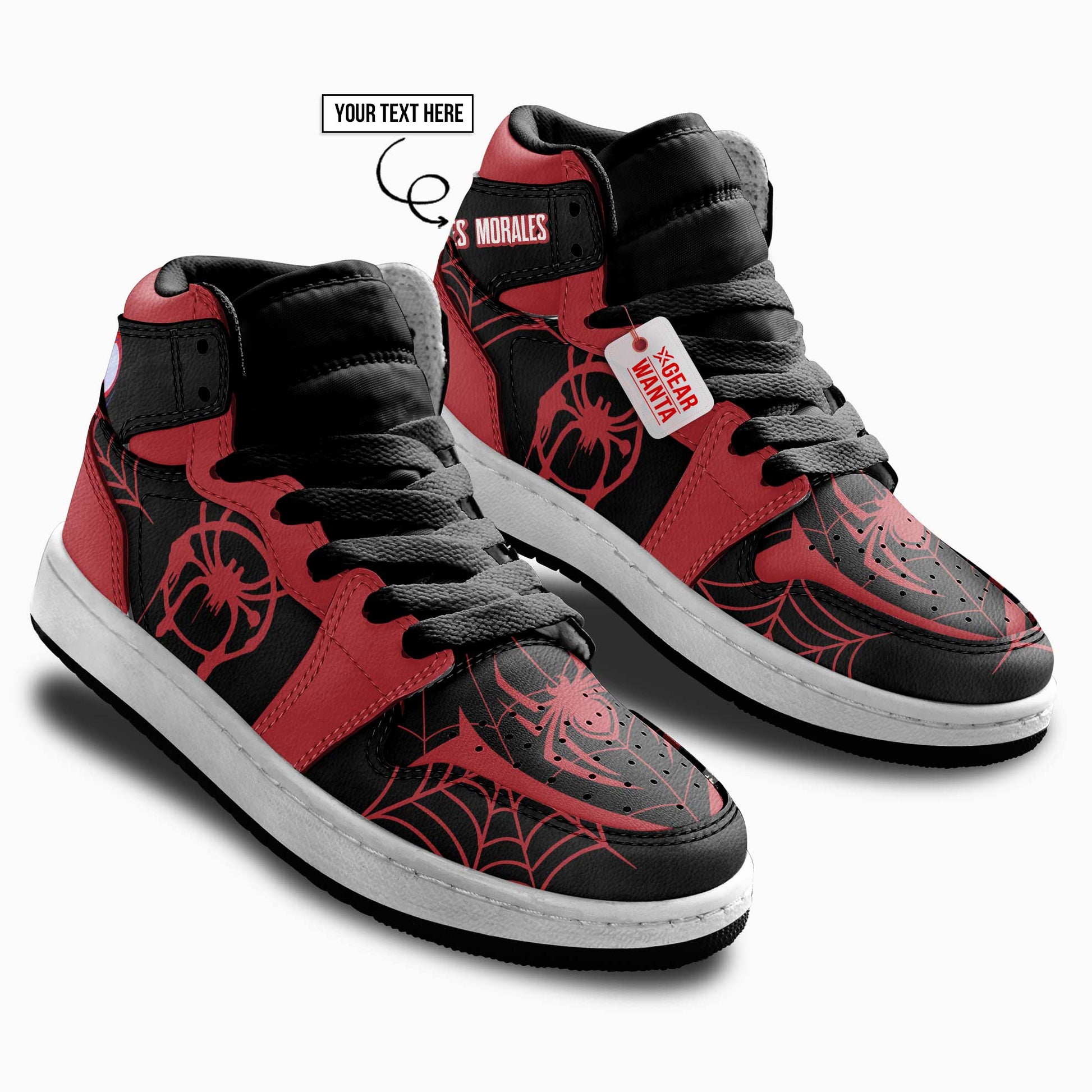 Miles Morales Personalized Kid J1s Sneakers Collection - Gearwanta.com