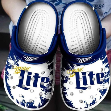 Miller Lite Beer Clogs, Alcohol Clogs Shoes, Comfortable Clogs For Men And Women