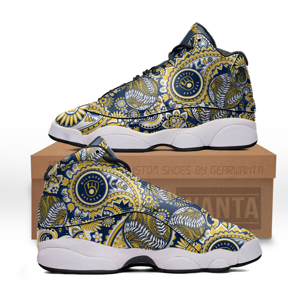 Milwaukee Brewers J13 Sneakers Custom Shoes-Gear Wanta