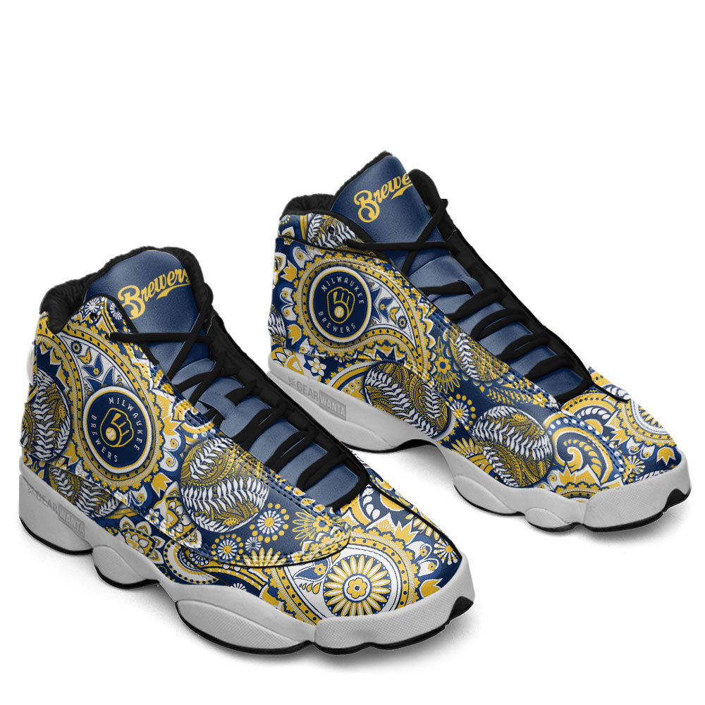 Milwaukee Brewers J13 Sneakers Custom Shoes-Gear Wanta