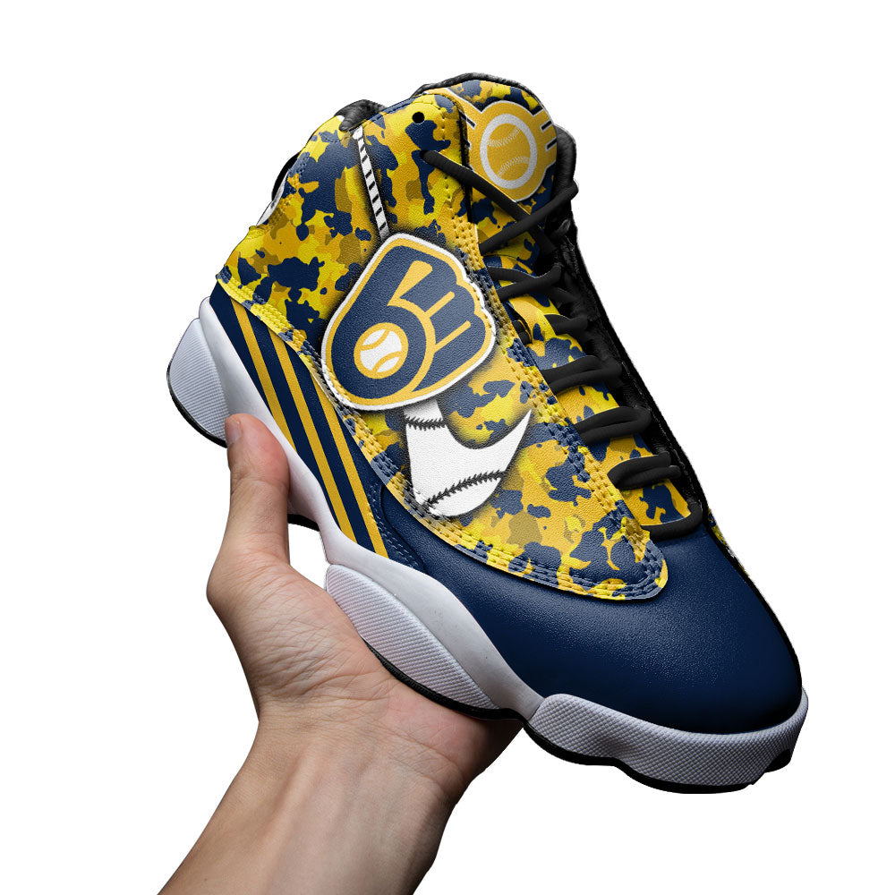 Milwaukee Brewers J13 Sneakers Custom Shoes-Gear Wanta