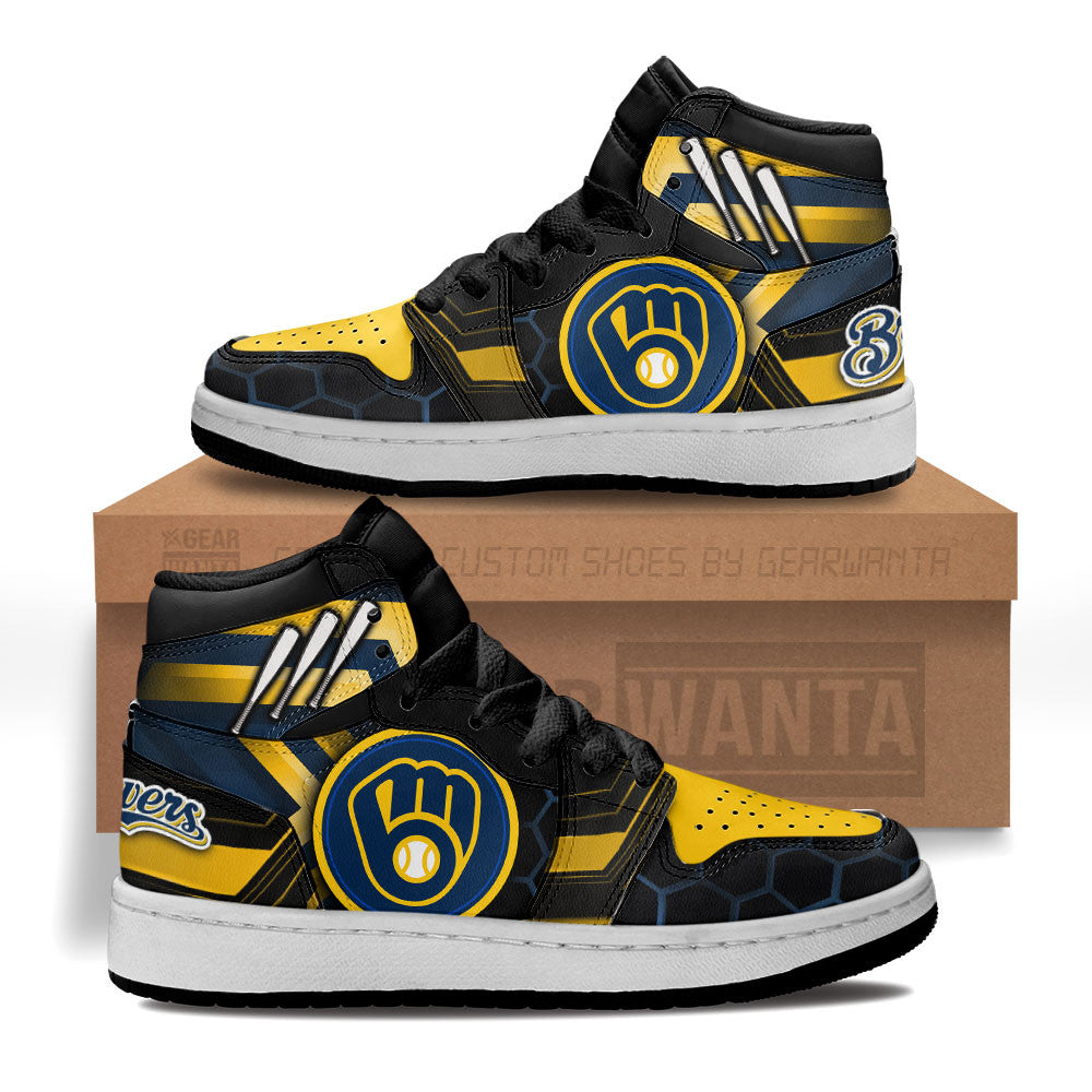 Milwaukee Brewers Kid Sneakers Custom-Gear Wanta