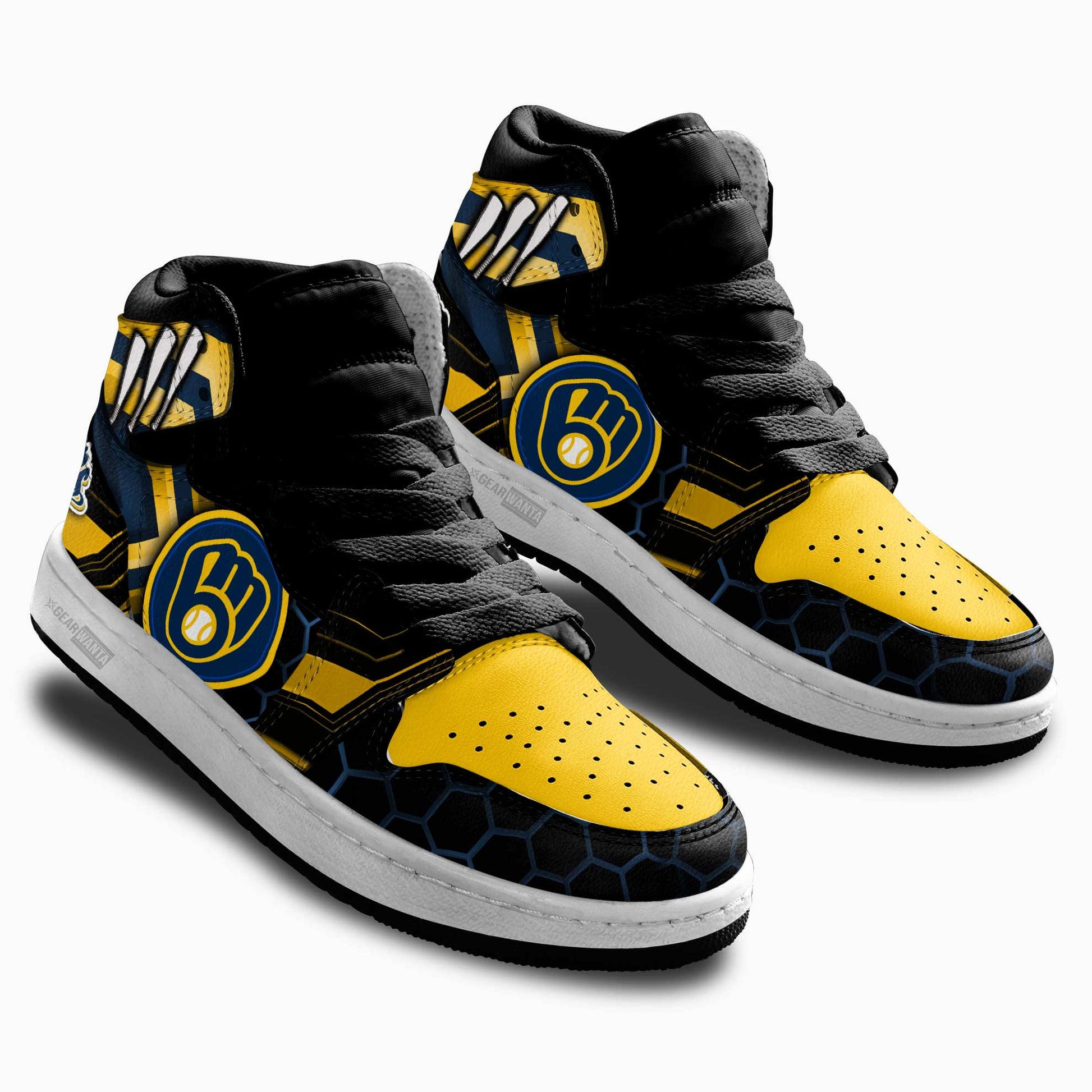 Milwaukee Brewers Kid Sneakers Custom-Gear Wanta