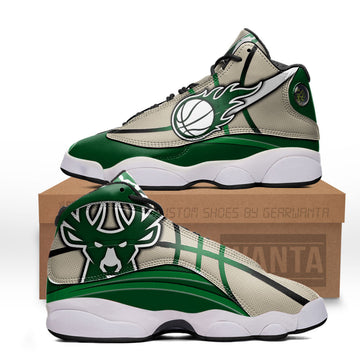 Milwaukee Bucks J13 Sneakers Custom Shoes-Gear Wanta