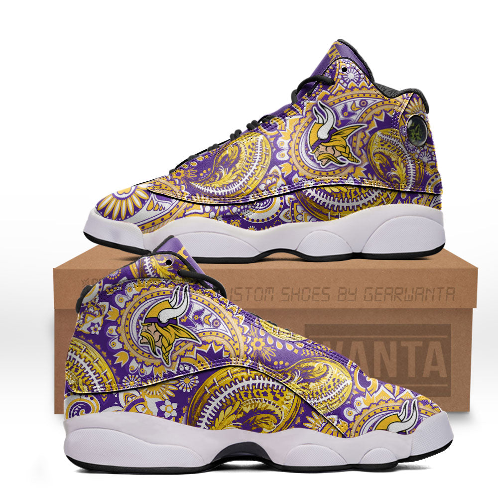 Minnesota Vikings J13 Sneakers Custom Shoes-Gear Wanta