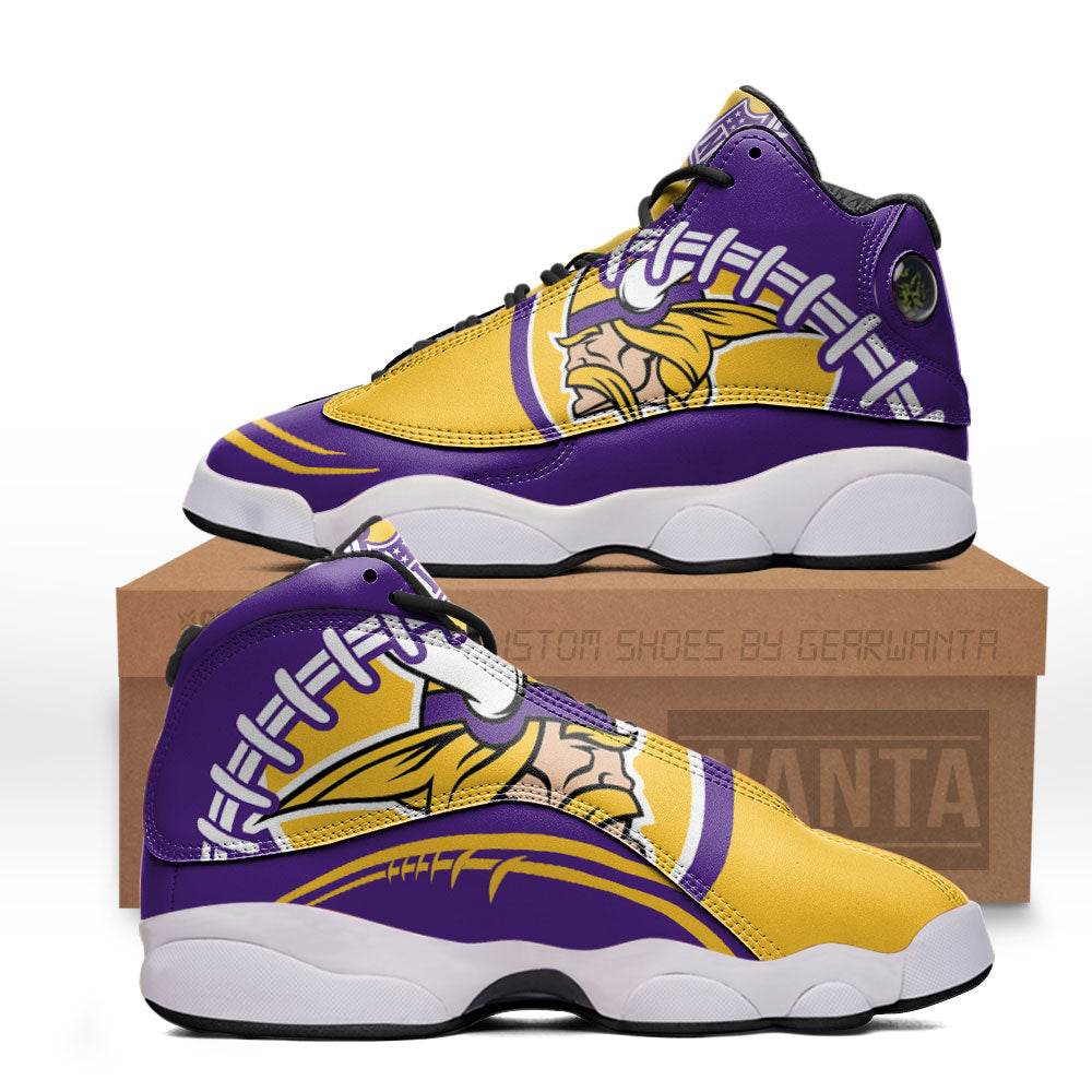 Minnesota Vikings J13 Sneakers Custom Shoes-Gear Wanta