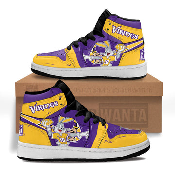 Minnesota Vikings Kid Sneakers Custom-Gear Wanta