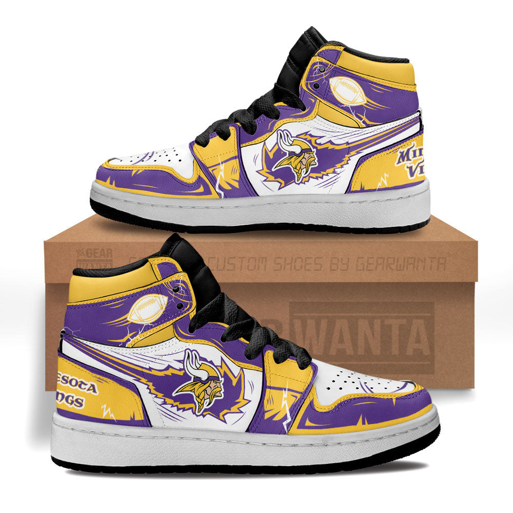 Minnesota Vikings Kid Sneakers Custom-Gear Wanta