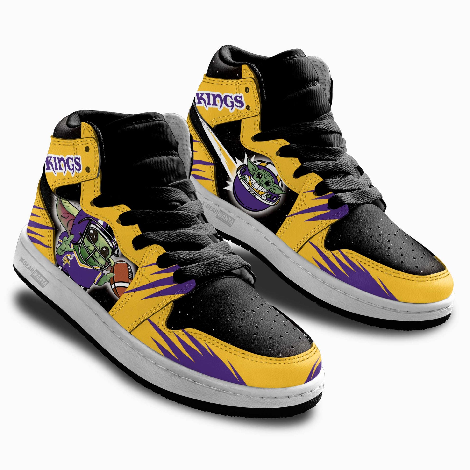 Minnesota Vikings Kid Sneakers Custom For Kids-Gear Wanta