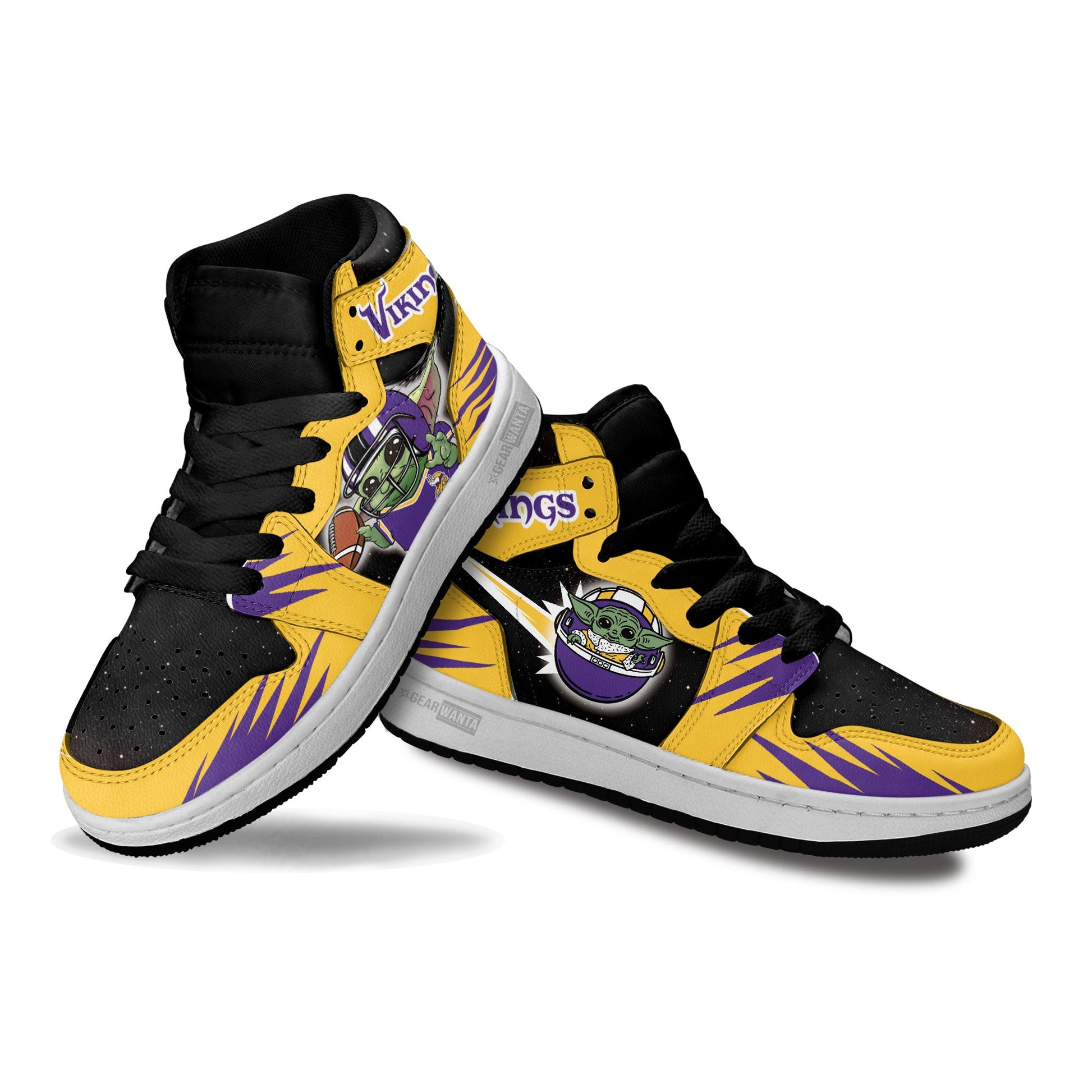 Minnesota Vikings Kid Sneakers Custom For Kids-Gear Wanta