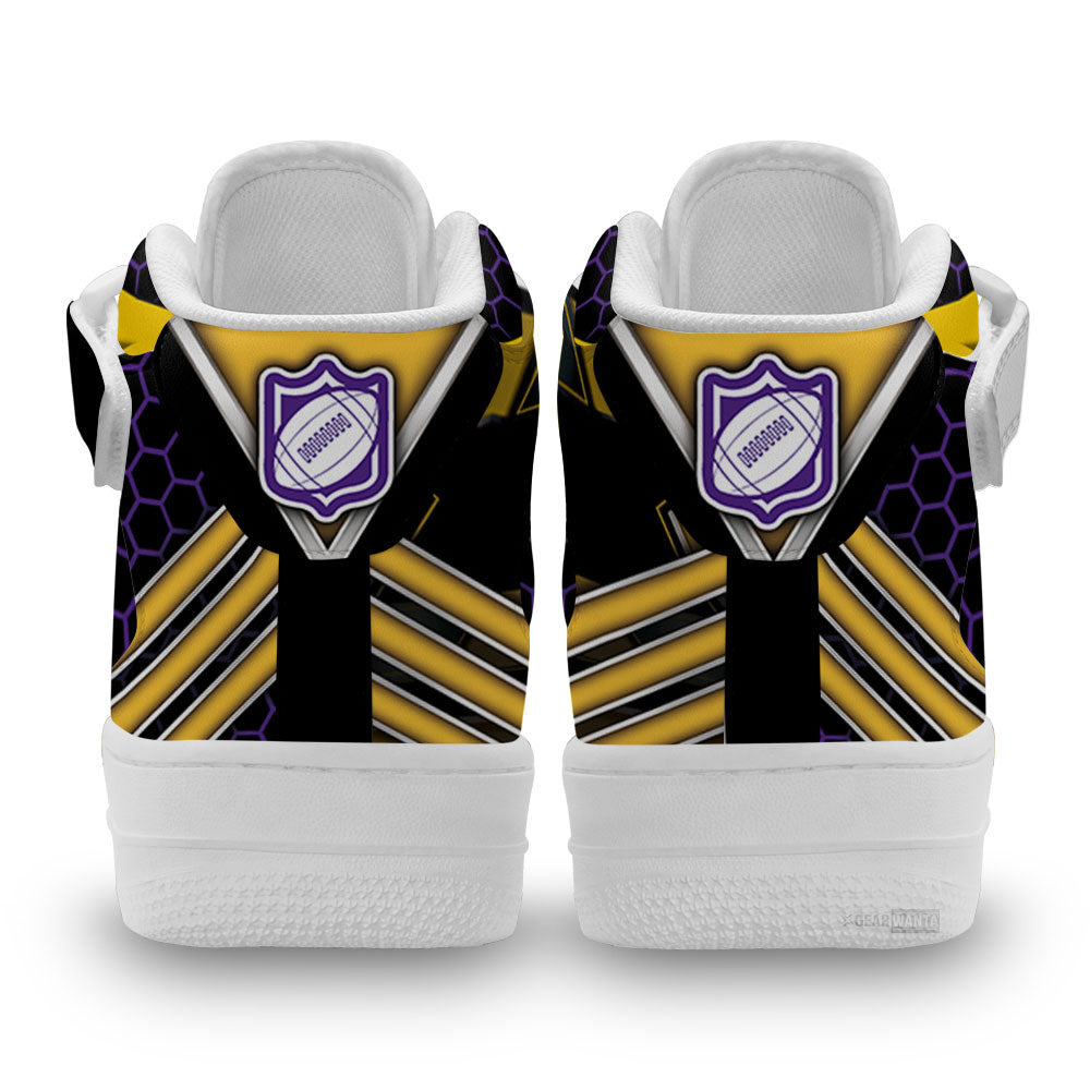 Minnesota Vikings Sneakers Custom Air Mid Shoes For Fans-Gear Wanta