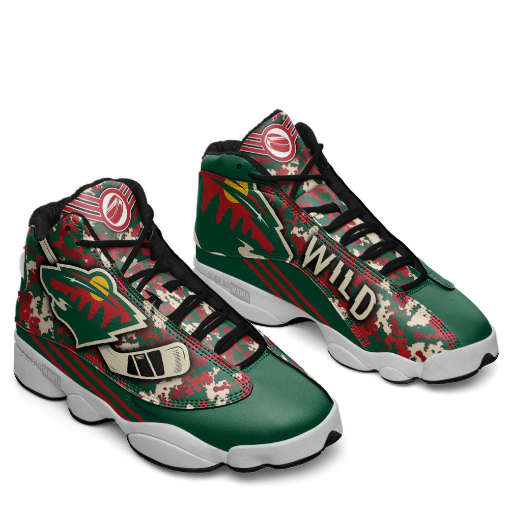 Minnesota Wild J13 Sneakers Custom Shoes-Gear Wanta