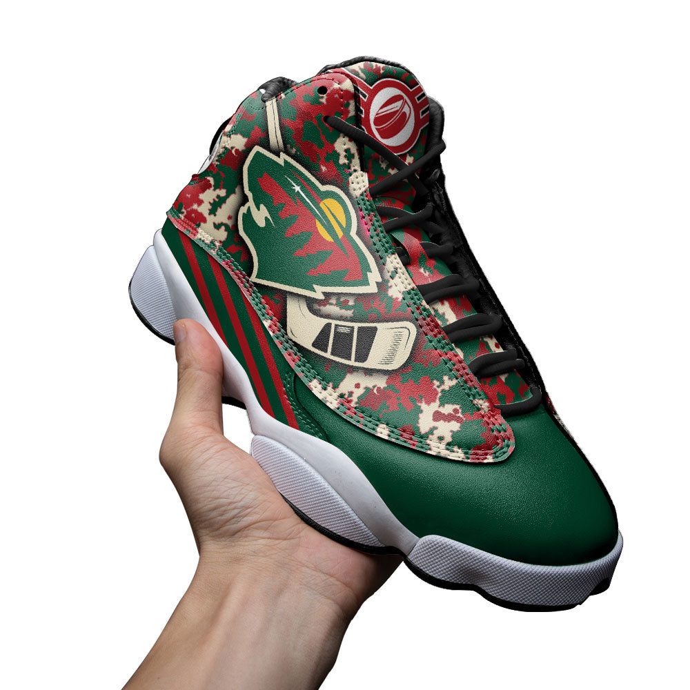 Minnesota Wild J13 Sneakers Custom Shoes-Gear Wanta