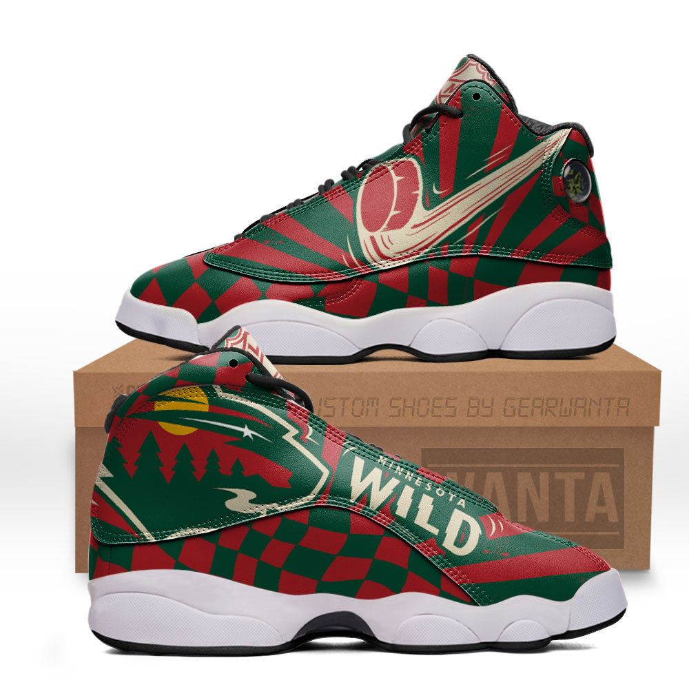 Minnesota Wild J13 Sneakers Sport Custom Shoes-Gear Wanta