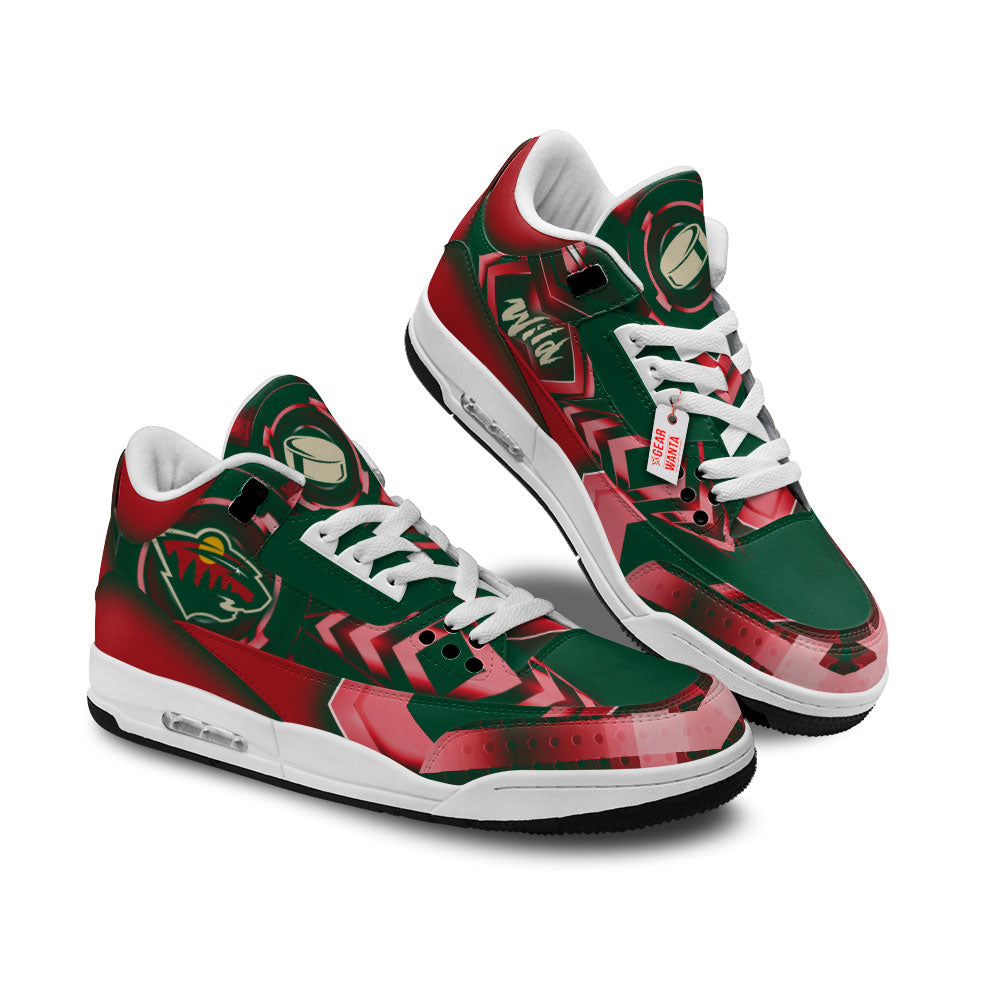 Minnesota Wild J3 Sneakers Custom Shoes-Gear Wanta