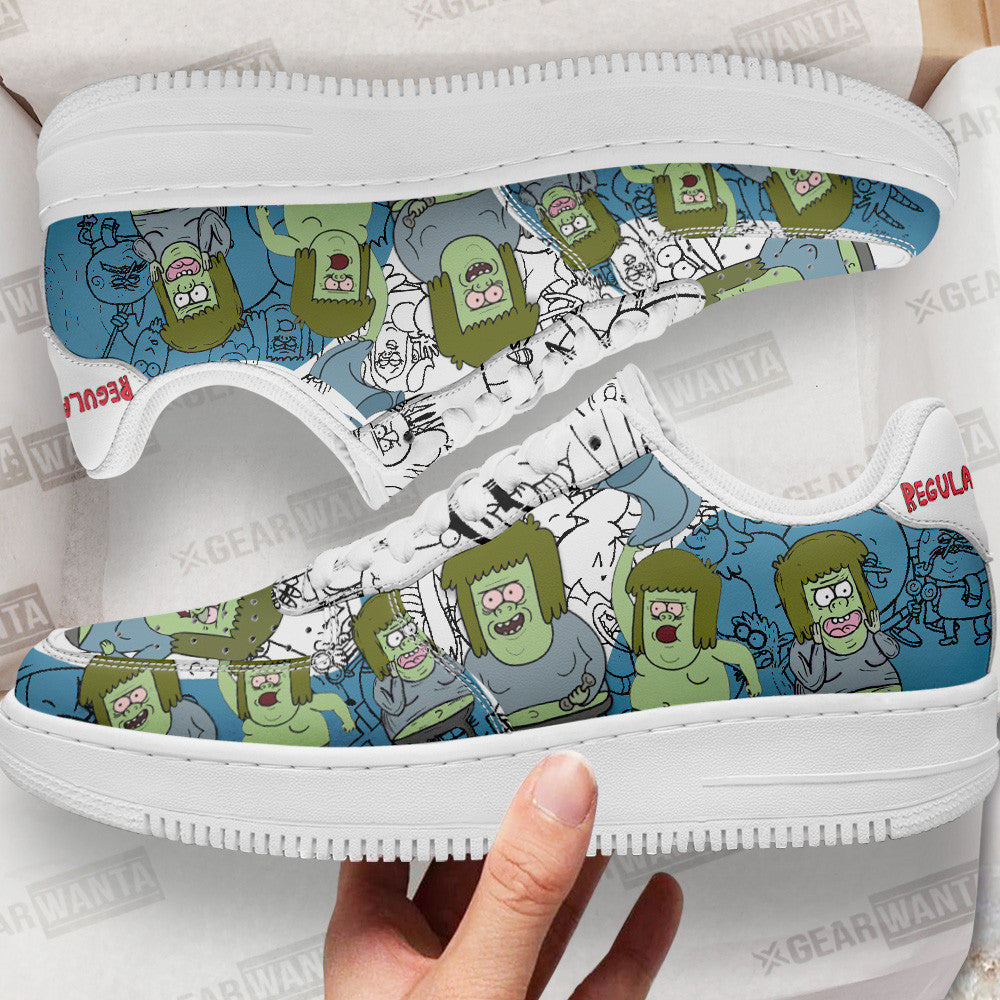 Mitch Muscle Regular Show Air Sneakers Custom Cartoon Shoes-Gear Wanta