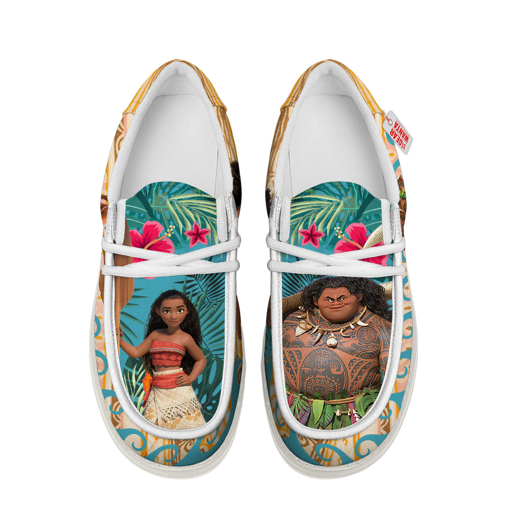 Moana and Maui Canvas Loafer Shoes-gearwanta.com