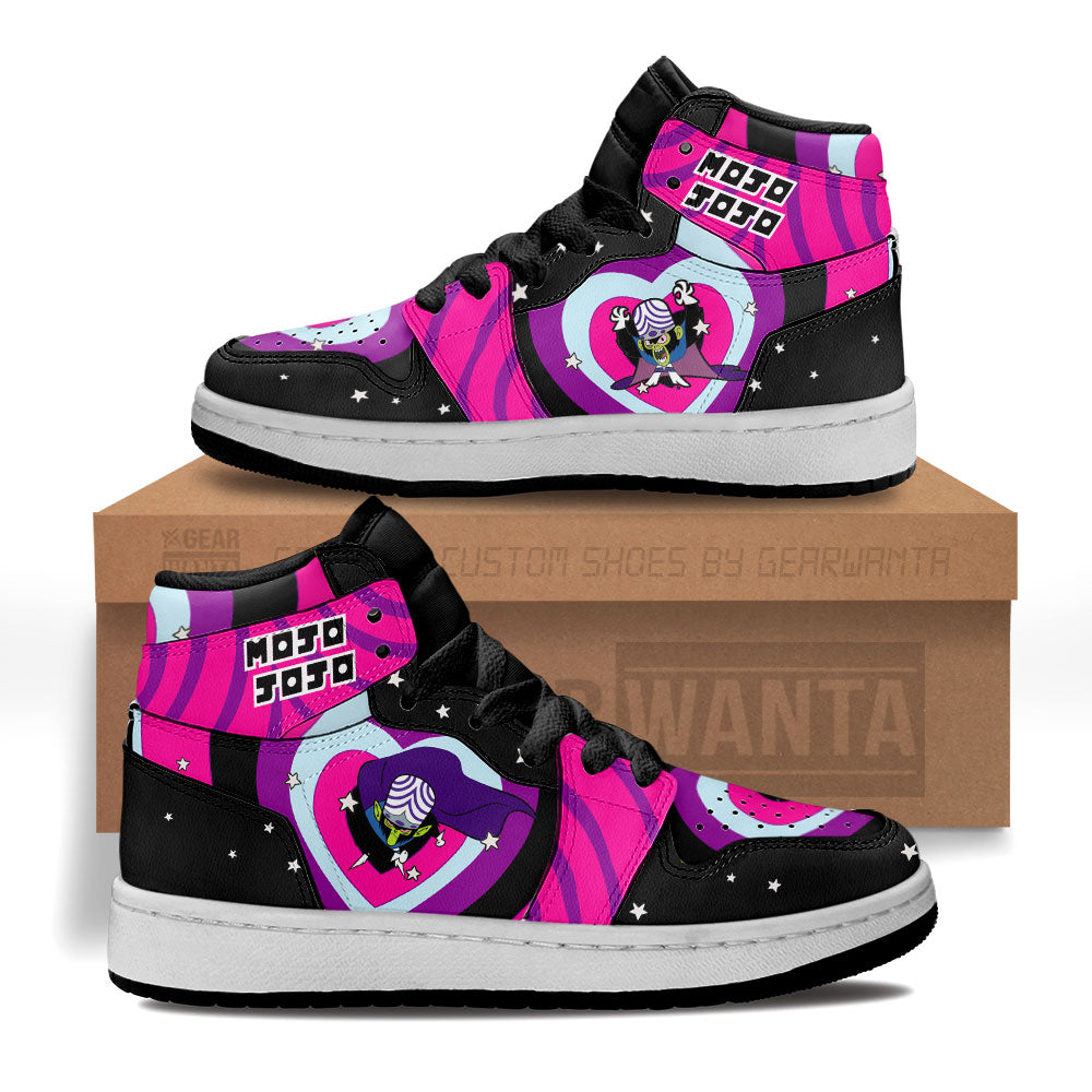 Mojo Jojo The Powerpuff Girls Kid Sneakers Custom For Kids-Gear Wanta