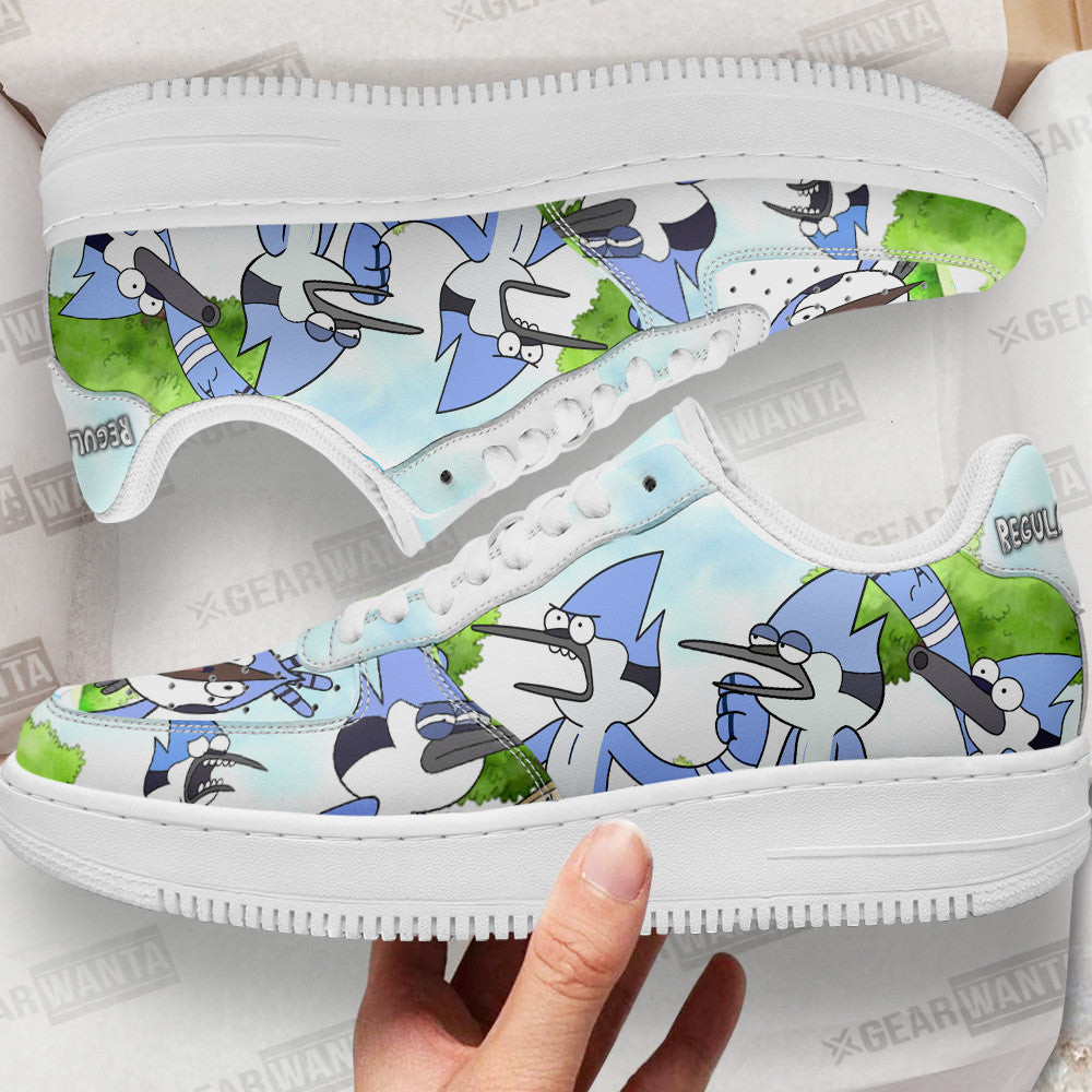 Mordecai Air Sneakers Custom Regular Show Shoes-Gear Wanta