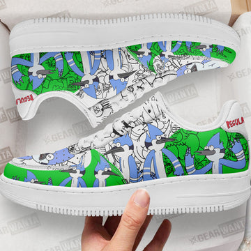 Mordecai Regular Show Air Sneakers Custom Cartoon Shoes-Gear Wanta