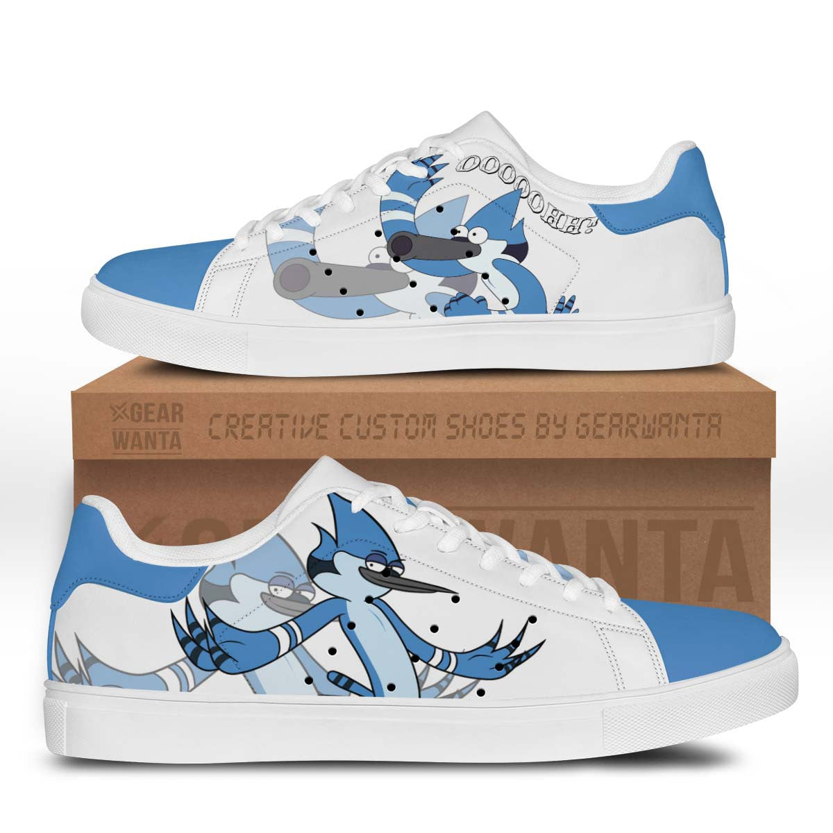 Mordecai Stan Shoes Custom Regular Show Cartoon Shoes-Gear Wanta