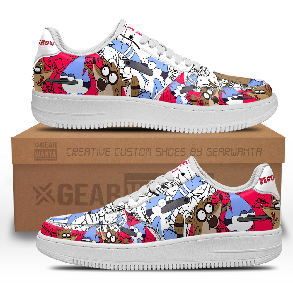 Mordecai and Rigby Regular Show Air Sneakers Custom Cartoon Shoes-Gear Wanta