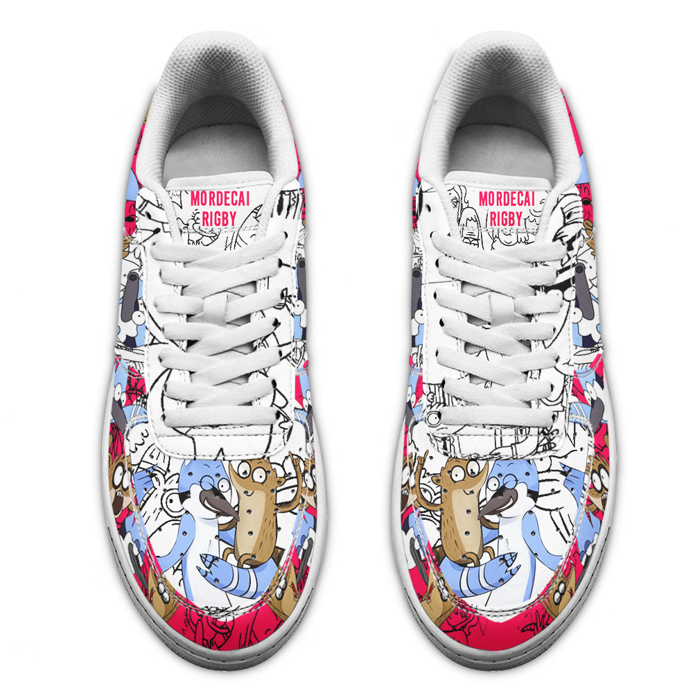 Mordecai and Rigby Regular Show Air Sneakers Custom Cartoon Shoes-Gear Wanta