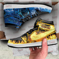 Mortal Kombat Sneakers Scorpion Fire Style vs Sub-zero Ice Shoes Custom For Fans-Gear Wanta