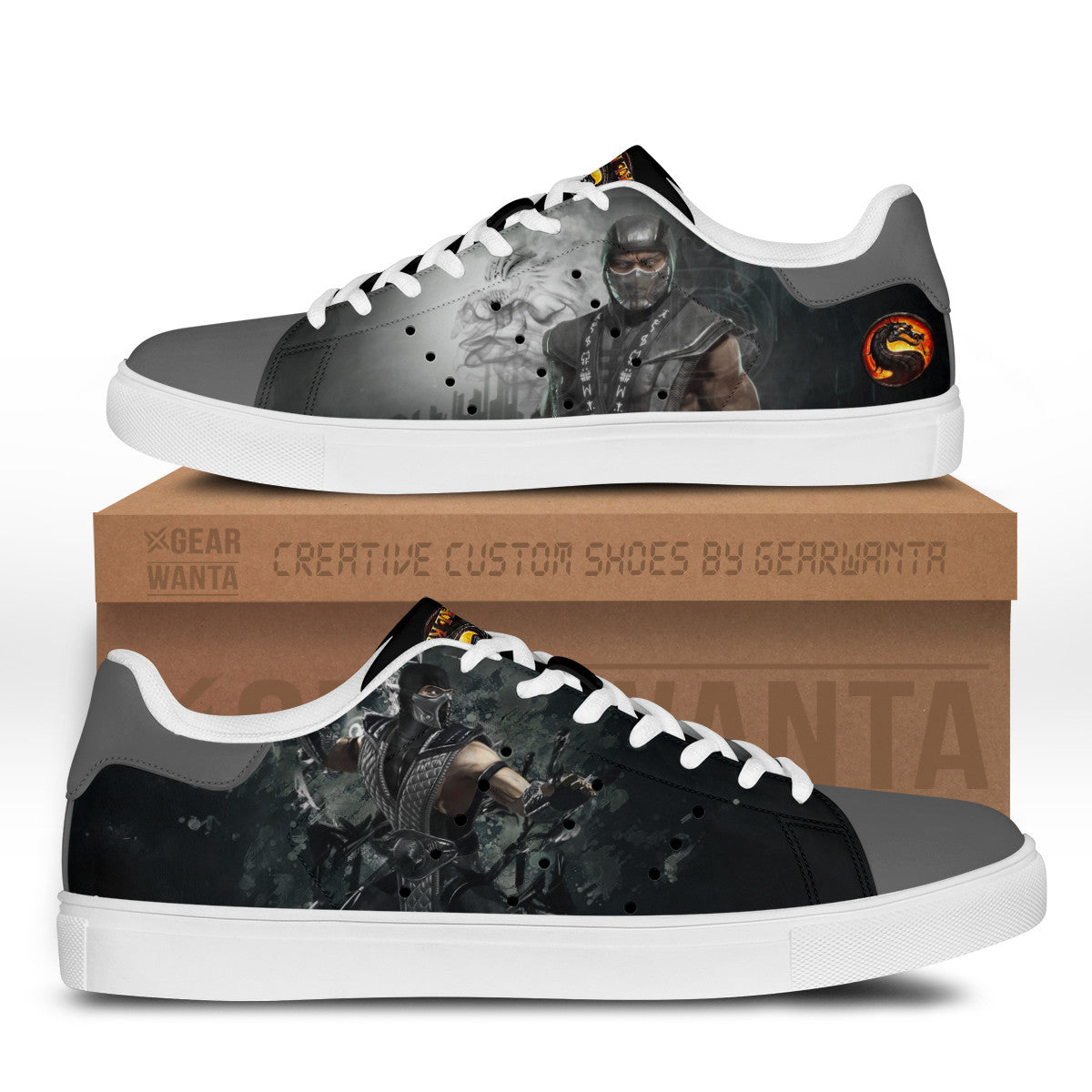 Mortal Kombat Smoke Stan Shoes Custom-Gear Wanta