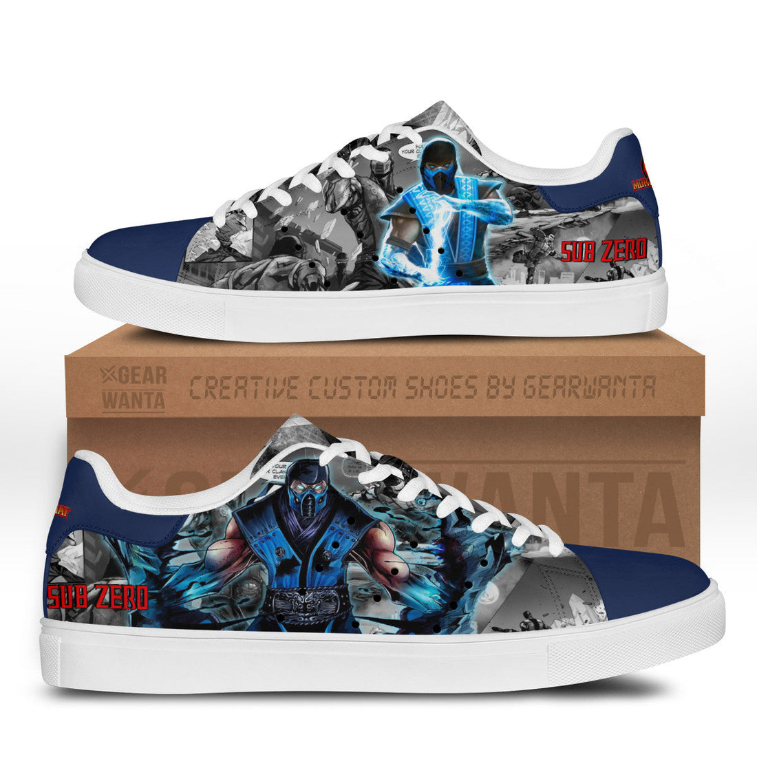 Mortal Kombat Sub-zero Stan Shoes Custom-Gear Wanta