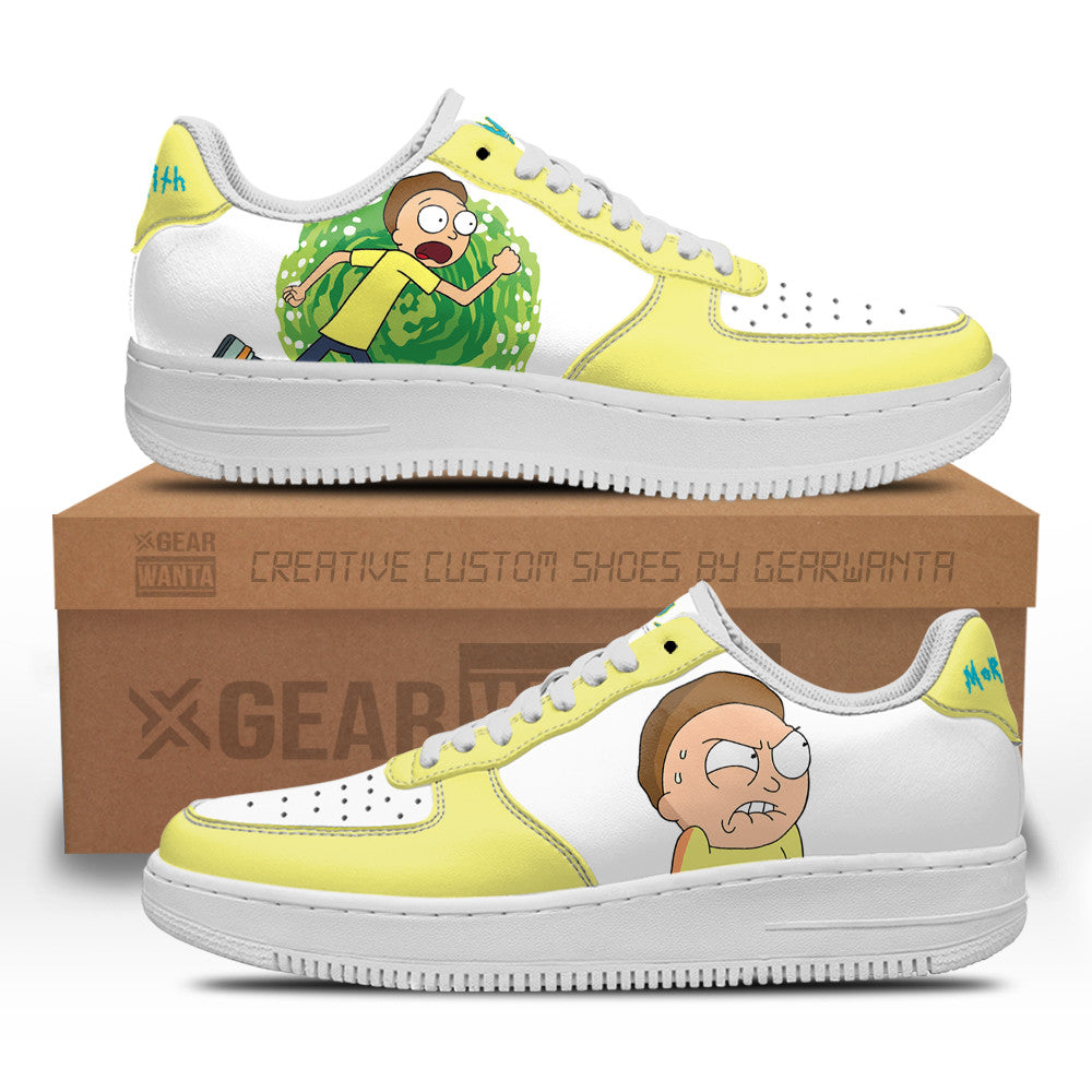 Morty Smith Rick and Morty Custom Air Sneakers QD13-Gear Wanta