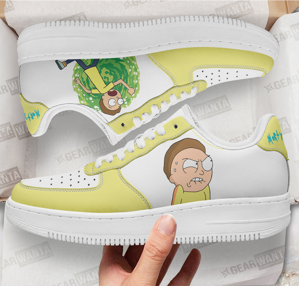 Morty Smith Rick and Morty Custom Air Sneakers QD13-Gear Wanta