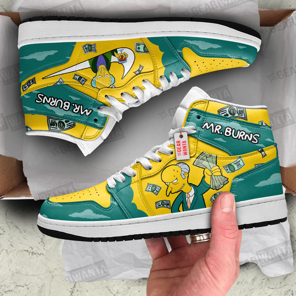 Mr. Burns The Simpson J1 Shoes Custom For Fans TT26-Gear Wanta