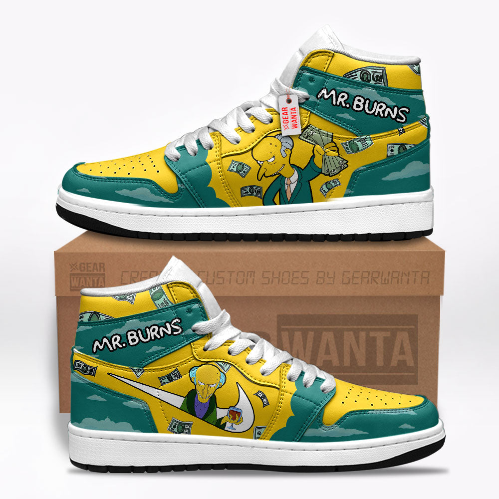 Mr. Burns The Simpson J1 Shoes Custom For Fans TT26-Gear Wanta