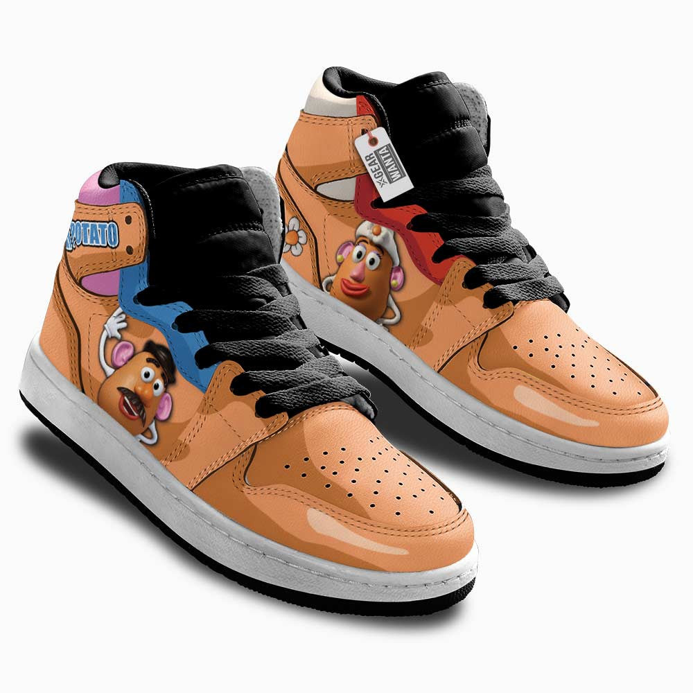 Mrs & Mr Potato Kids Shoes Custom Sneakers For Kid Gearwanta.com