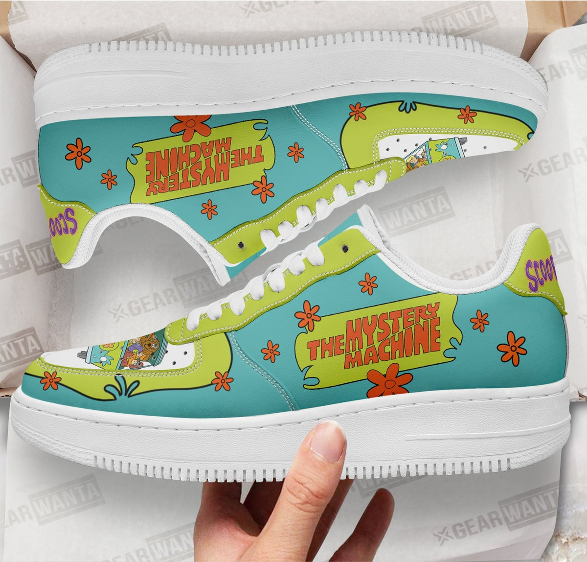 Mystery Machine Air Sneakers Custom For Scooby-Doo Fans-Gear Wanta