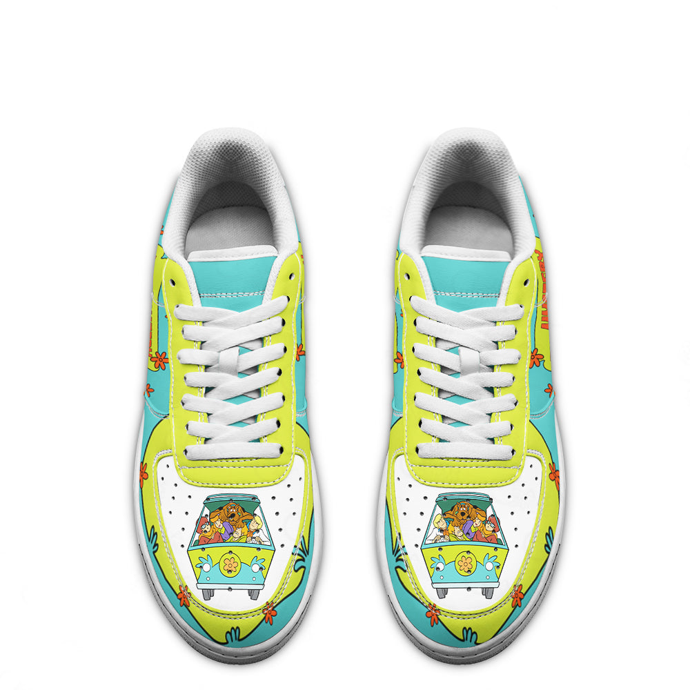 Mystery Machine Air Sneakers Custom For Scooby-Doo Fans-Gear Wanta
