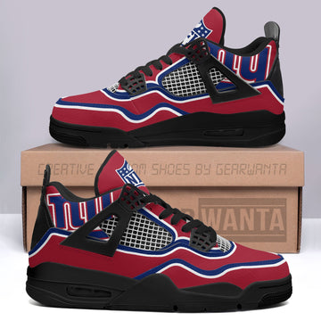 NY Giants Aj4 Sneakers Custom Shoes-Gear Wanta
