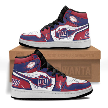 NY Giants Kid Sneakers Custom-Gear Wanta
