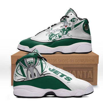 NY Jets J13 SneakersCustom Shoes-Gear Wanta