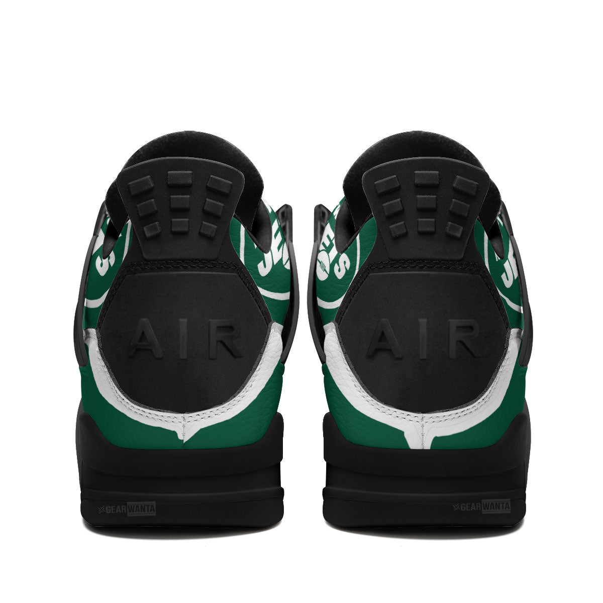 NY Jets Aj4 Sneakers Custom Shoes-Gear Wanta