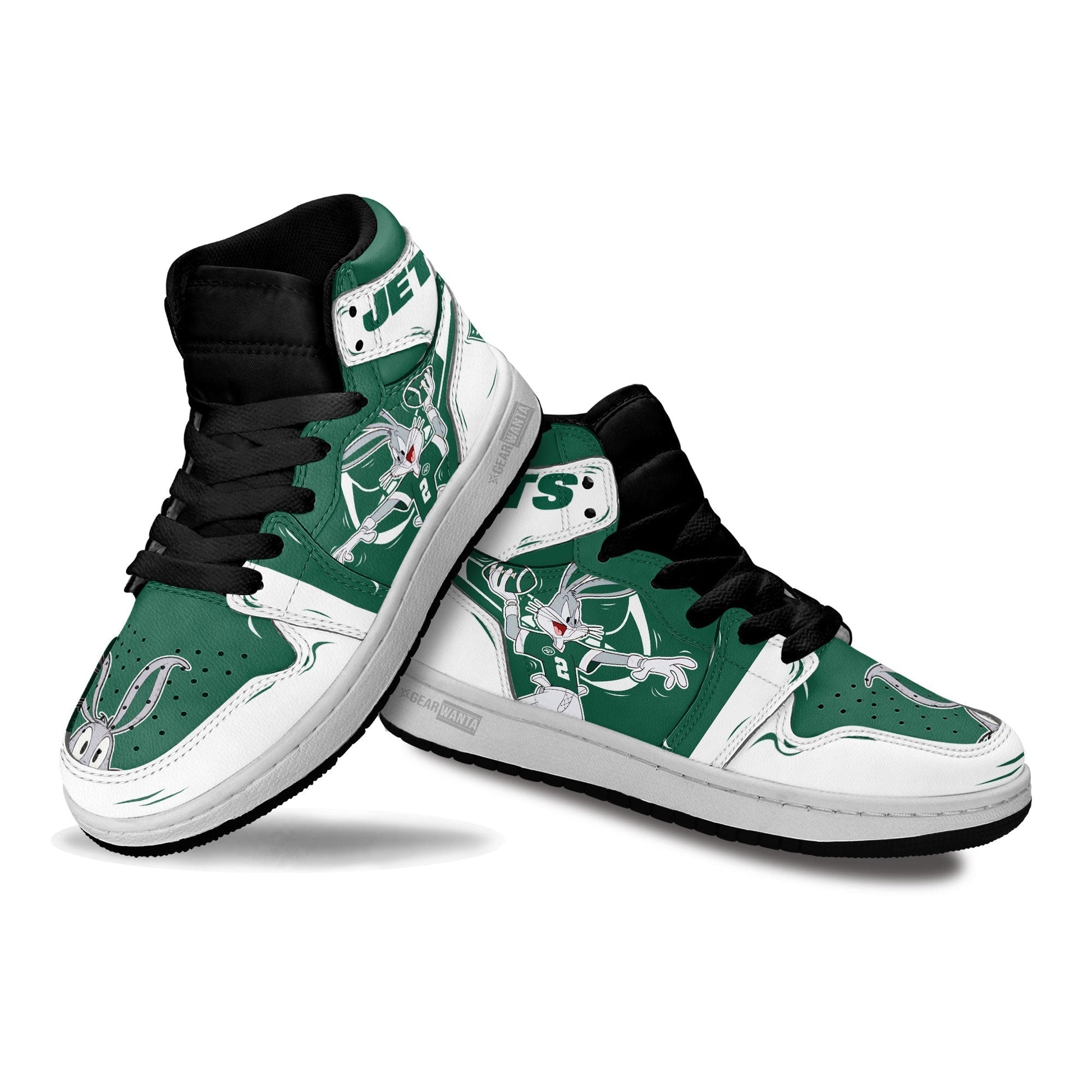 NY Jets Kid Sneakers Custom-Gear Wanta