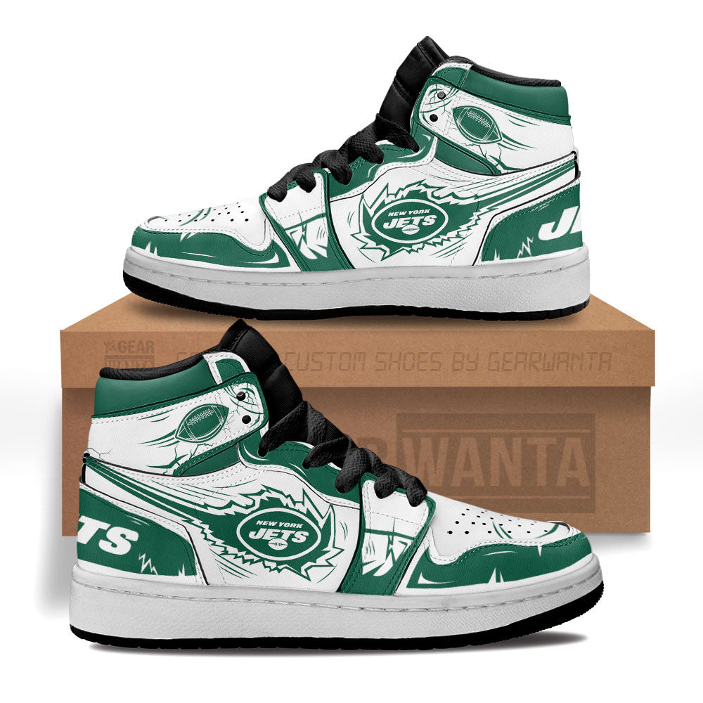 NY Jets Kid Sneakers Custom-Gear Wanta