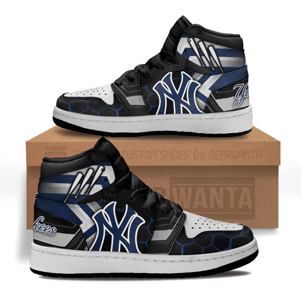 NY Yankees Kid Sneakers Custom-Gear Wanta