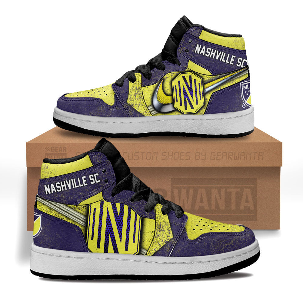 Nashville SC Kid J1 Sneakers Custom Shoes For Kids-Gear Wanta