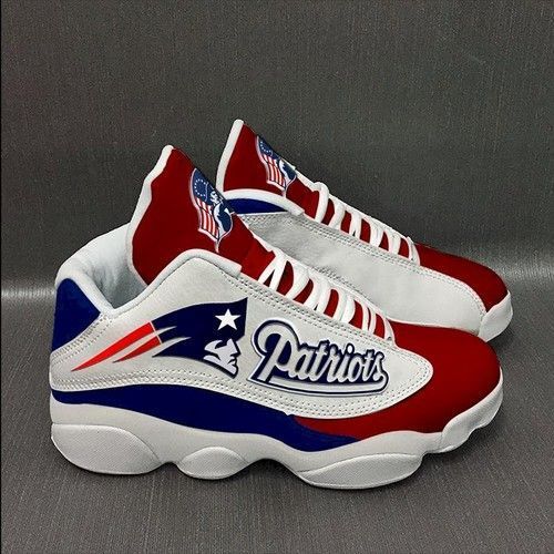 New England Patriots Custom J13 Sneakers For Fans-Gear Wanta