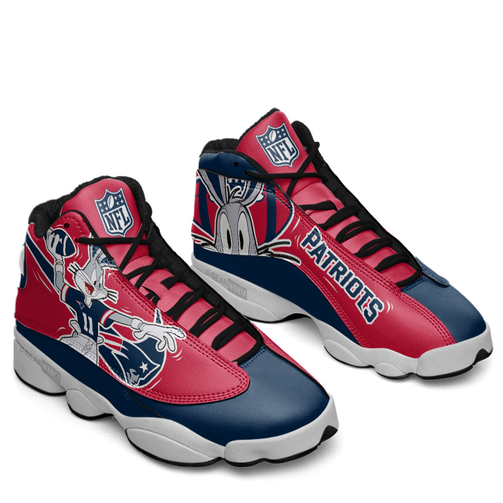 New England Patriots J13 SneakersCustom Shoes-Gear Wanta